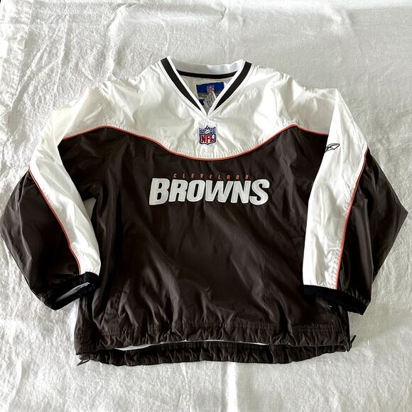 Cleveland Browns Reebok Pullover Windbreaker Youth Medium - Picture 1 of 7